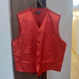 E.J. Samuel red suit vest size 2XL